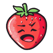 อิโมจิไลน์ Cute Pop Strawberry Emojis