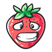 อิโมจิไลน์ Cute Pop Strawberry Emojis