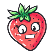 อิโมจิไลน์ Cute Pop Strawberry Emojis