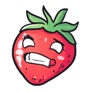 อิโมจิไลน์ Cute Pop Strawberry Emojis