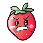 อิโมจิไลน์ Cute Pop Strawberry Emojis