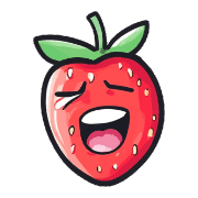 อิโมจิไลน์ Cute Pop Strawberry Emojis