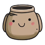 อิโมจิไลน์ Cute Pottery Series Emojis 01