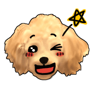 อิโมจิไลน์ Mousee, a good Maltipoo boy's Emoji