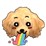 อิโมจิไลน์ Mousee, a good Maltipoo boy's Emoji