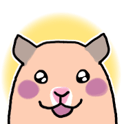 อิโมจิไลน์ Hamusutannu, a good hamster's Emoji Ver2