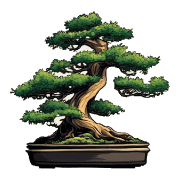 อิโมจิไลน์ Green BONSAI Emojis