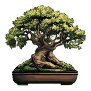 อิโมจิไลน์ Green BONSAI Emojis