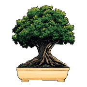 อิโมจิไลน์ Green BONSAI Emojis