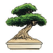 อิโมจิไลน์ Green BONSAI Emojis