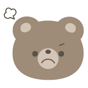 อิโมจิไลน์ Warm bear emoji