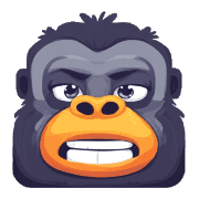 อิโมจิไลน์ Pop Gorilla Face Emojis 02