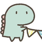 อิโมจิไลน์ Cute Dinosaurs -Celebration2[Emoji]-