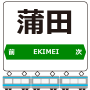 อิโมจิไลน์ Keihin-Tohoku Line Station Emojis