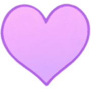 อิโมจิไลน์ Purple Heart Soft Emoji