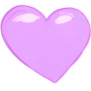 อิโมจิไลน์ Purple Heart Soft Emoji