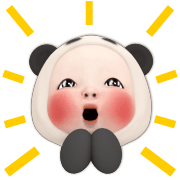 Panda Towel อิโมจิแอนิเมชัน