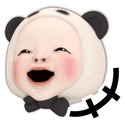 Panda Towel อิโมจิแอนิเมชัน รูปที่ 6