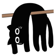 Move! Loose Emoji of a black cat. รูปที่ 35