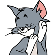 Tom and Jerry Animated Action Emoji