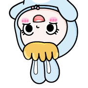 Rosie the hopping bunny อิโมจิ 5