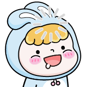 Rosie the hopping bunny อิโมจิ 5