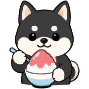 Kawaii Kuroshiba & Akashiba Summer Art