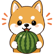 Kawaii Kuroshiba & Akashiba Summer Art