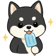 Kawaii Kuroshiba & Akashiba Summer Art
