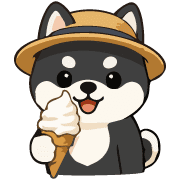 Kawaii Kuroshiba & Akashiba Summer Art รูปที่ 6