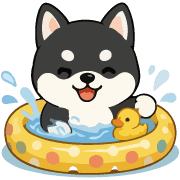 Kawaii Kuroshiba & Akashiba Summer Art รูปที่ 15