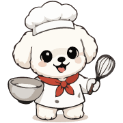 Fluffy White Maltipoo Holiday Dog Emoji รูปที่ 7