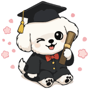 Fluffy White Maltipoo Holiday Dog Emoji รูปที่ 11