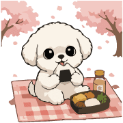 Fluffy White Maltipoo Holiday Dog Emoji รูปที่ 12