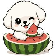 Fluffy White Maltipoo Holiday Dog Emoji รูปที่ 19