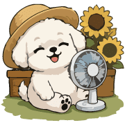 Fluffy White Maltipoo Holiday Dog Emoji รูปที่ 20