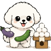 Fluffy White Maltipoo Holiday Dog Emoji รูปที่ 26