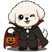 Fluffy White Maltipoo Holiday Dog Emoji รูปที่ 30