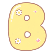 อักษรพาสเทลแสนหวาน (พร้อมไอคอนน่ารัก)