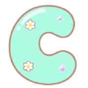 อักษรพาสเทลแสนหวาน (พร้อมไอคอนน่ารัก)