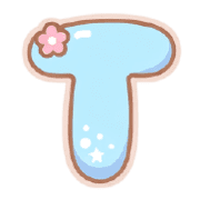 อักษรพาสเทลแสนหวาน (พร้อมไอคอนน่ารัก) รูปที่ 20