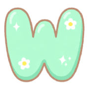 อักษรพาสเทลแสนหวาน (พร้อมไอคอนน่ารัก) รูปที่ 23