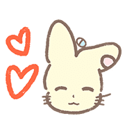 38Rabbit Handdrawn Heart Bunny Emojis
