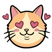 Hand-Drawn Munchkin Cat Emoji รูปที่ 16