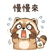 茶包浣熊｜溫柔安撫 – LINE表情貼 預覽 4