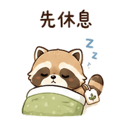 茶包浣熊｜溫柔安撫 – LINE表情貼 預覽 9