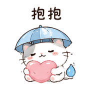 雨傘貓｜雨天關心 – LINE表情貼 預覽 6