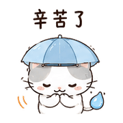 雨傘貓｜雨天關心 – LINE表情貼 預覽 11
