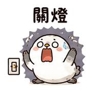 鈕扣海豹雀｜棉夢日常確認 – LINE表情貼 預覽 4