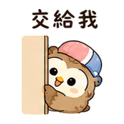 橡菇貓頭鷹｜小星小錯補救 – LINE表情貼 預覽 5